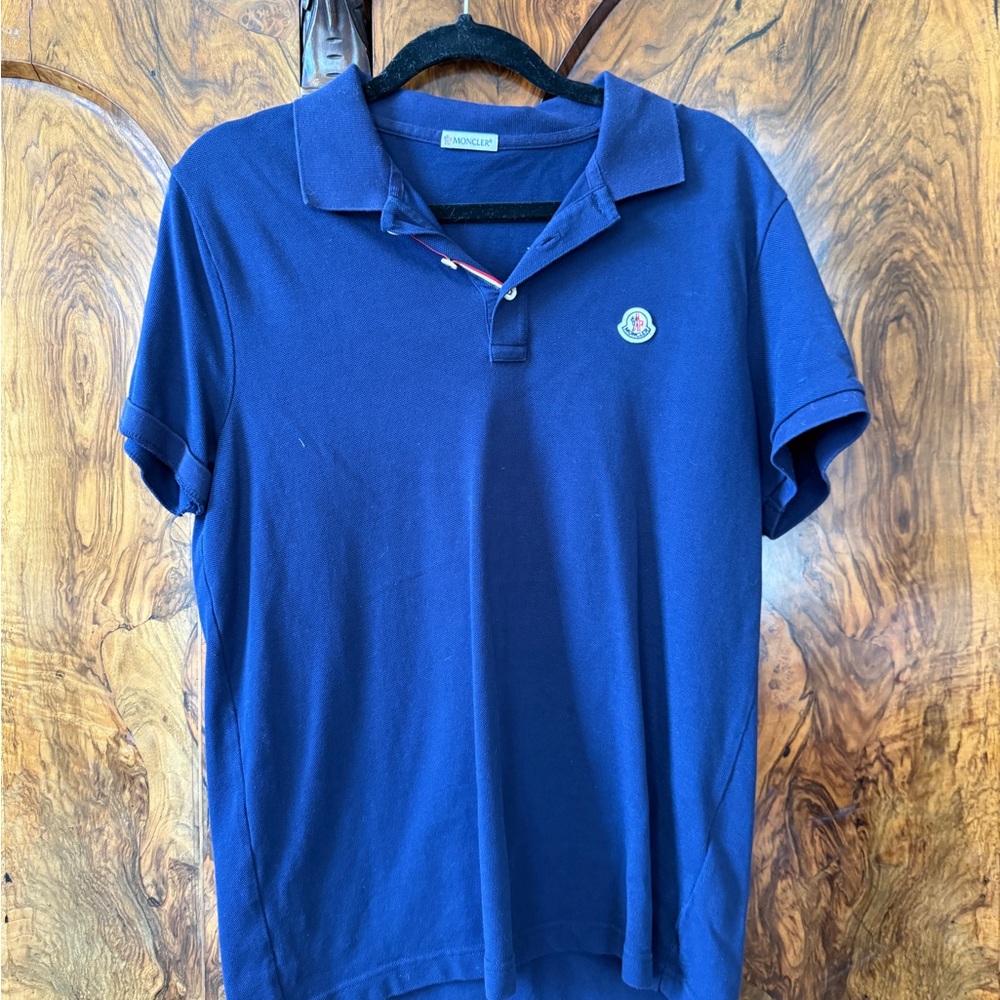 Moncler Classic Navy Polo Shirt
